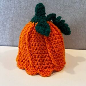 Li'l Pumpkin' Head hand knit Baby Hat pumpkin hat